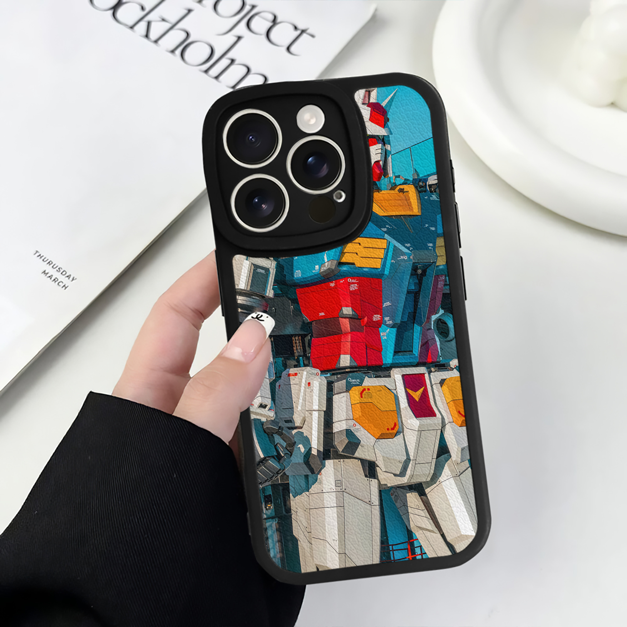 （画像用） Transformers トランスフォーマー 【iPhone 16シリーズ対応】シリコンスマホケース（レザー調） 材質：シリコン